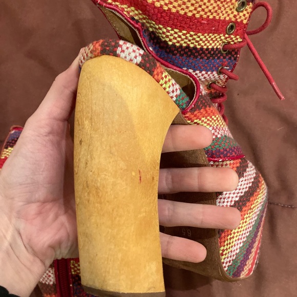 Jeffrey Campbell Lana Boota in Multi Color RARE - Picture 6 of 7